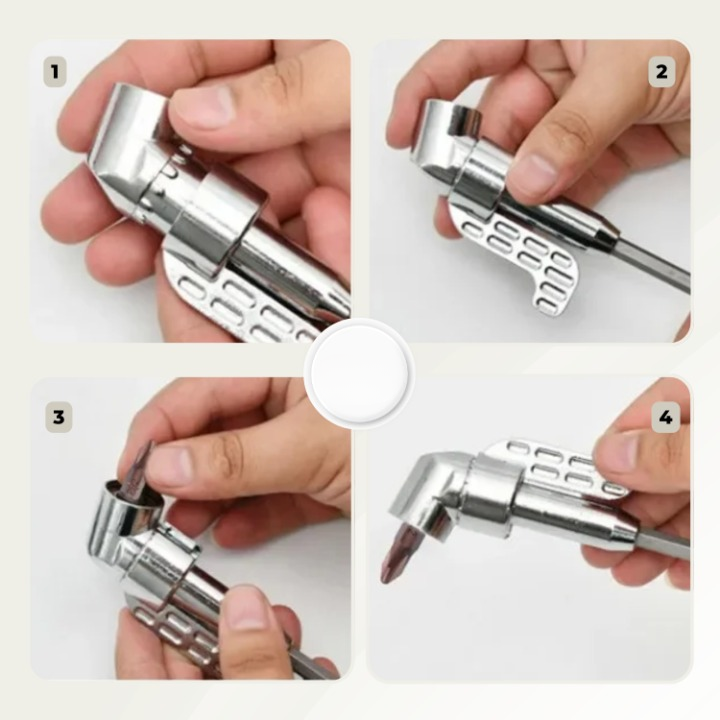 Winkelbohrer-Adapter | Für enge Stellen | Magnetische Bitaufnahme | AngleCraft