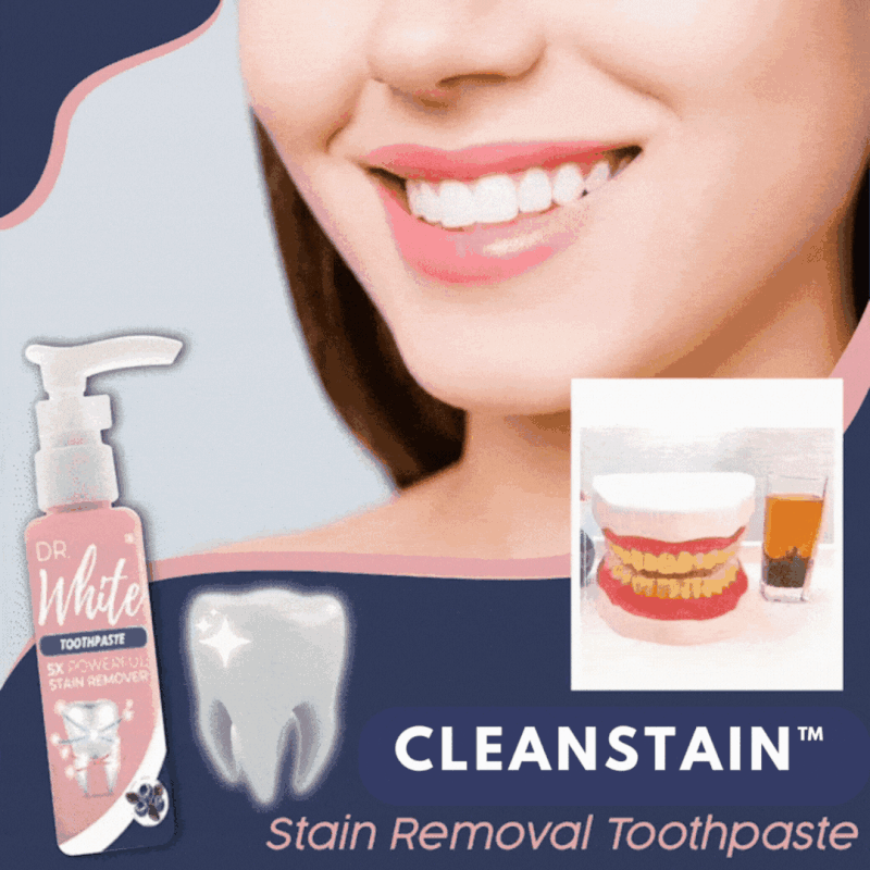 Zahnaufhellung | Flecken Zahnpasta | Sanfte Backpulver Reinigung | CleanStain