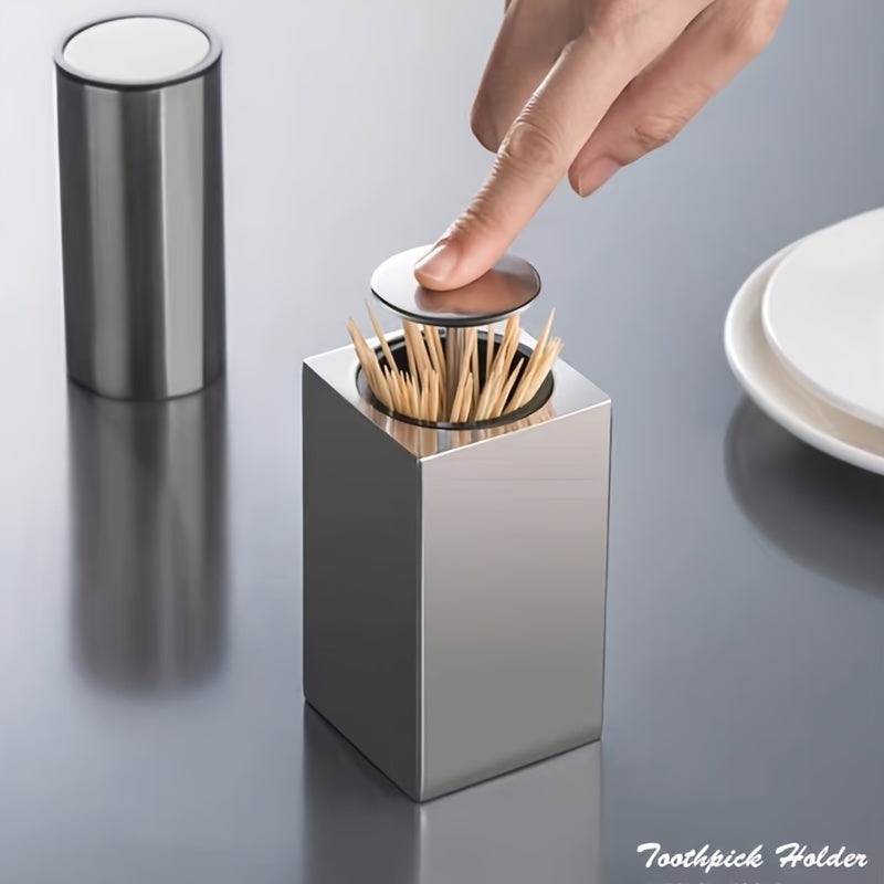 Tandstikdispenser | Automatisk trykfunktion | Udløsning med et tryk på fingeren | AutoPop