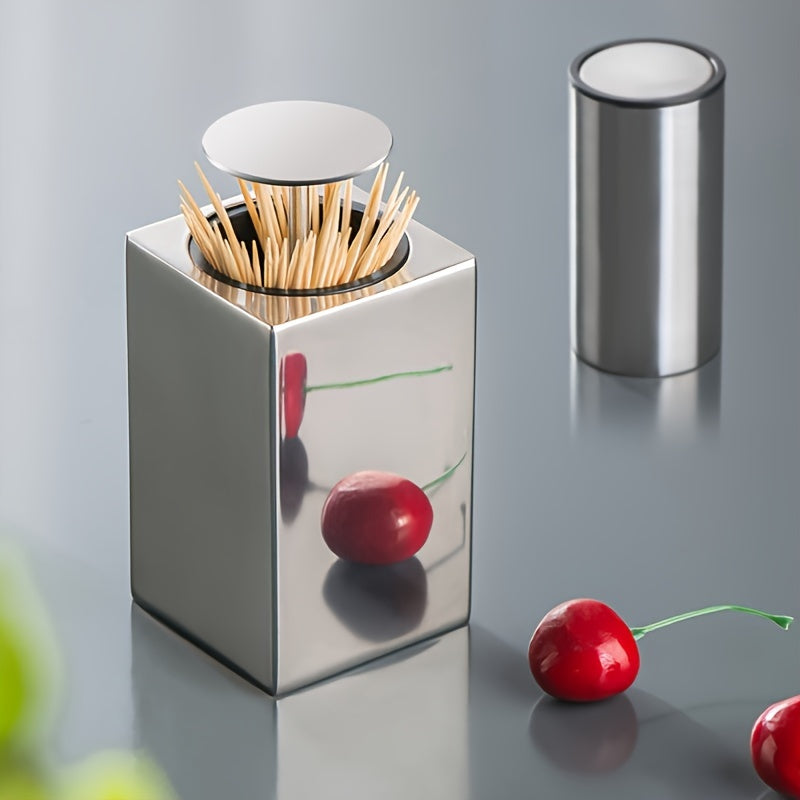 Tandstikdispenser | Automatisk trykfunktion | Udløsning med et tryk på fingeren | AutoPop