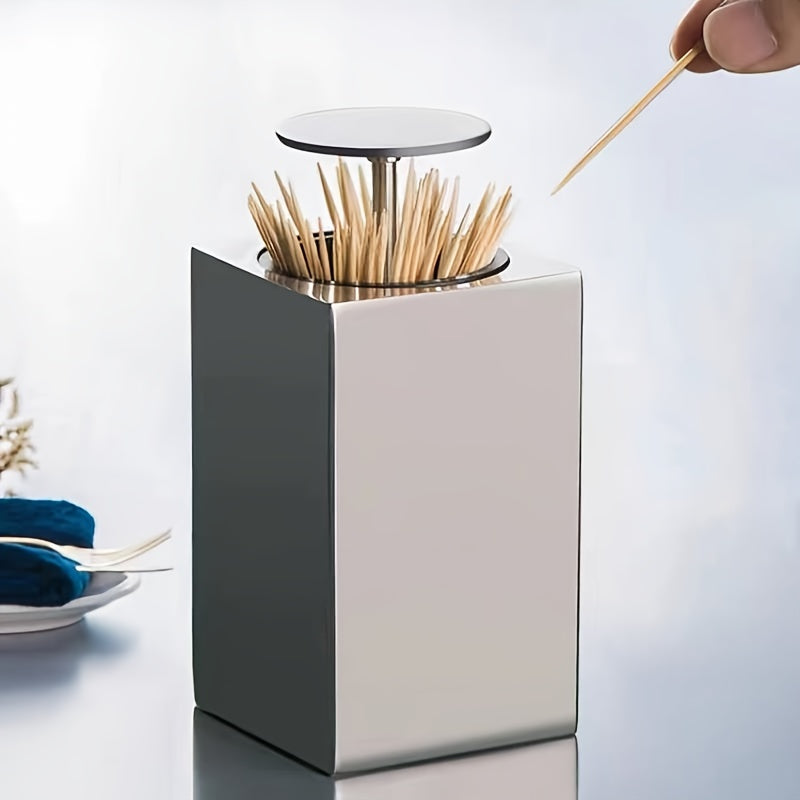 Tandstikdispenser | Automatisk trykfunktion | Udløsning med et tryk på fingeren | AutoPop