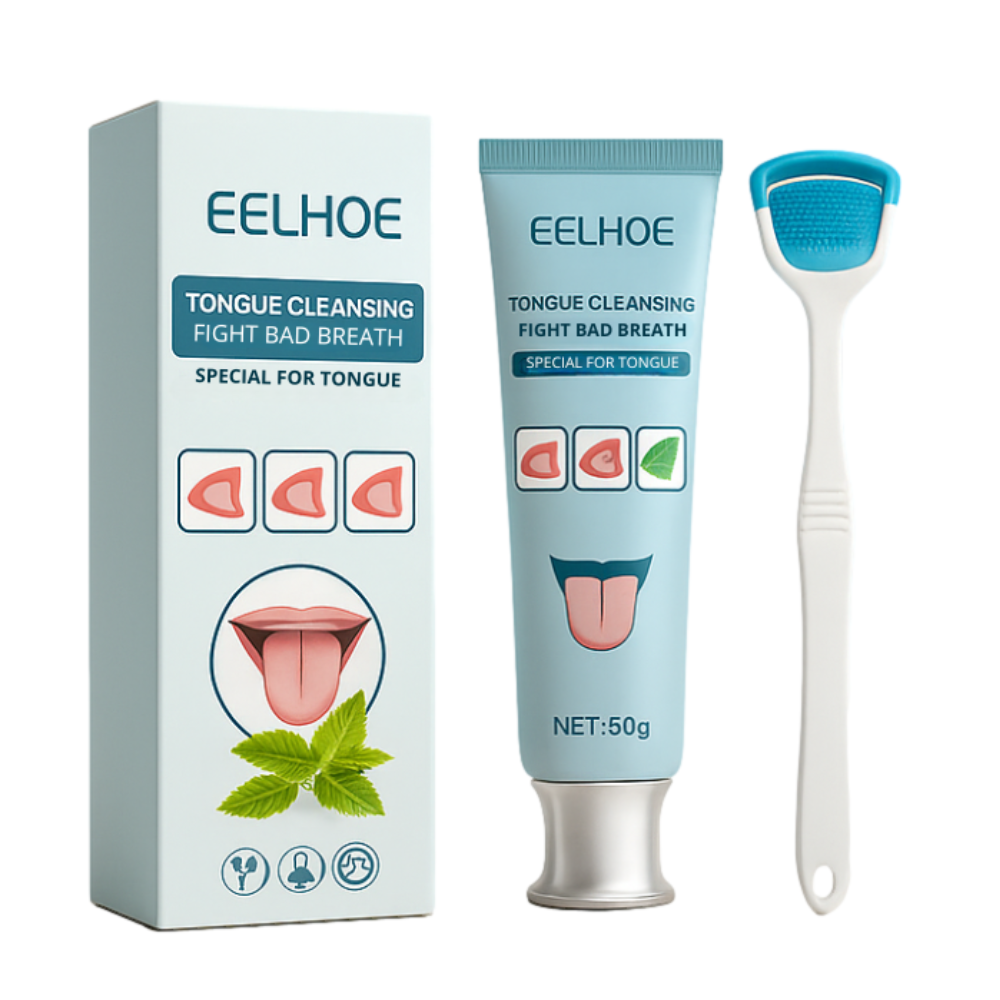 Zungenreiniger | Zungen-Gel Set | Sofort frischer Atem | FreshSeal
