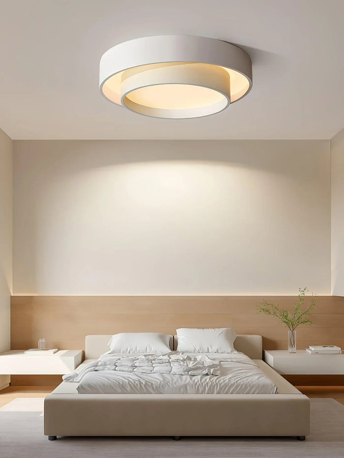 LED Deckenleuchte Metall Ø 40/50/60 cm | Schwarz, Weiss, Grau | Dimmbar per Fernbedienung, Kalt- oder Warmweiss 13