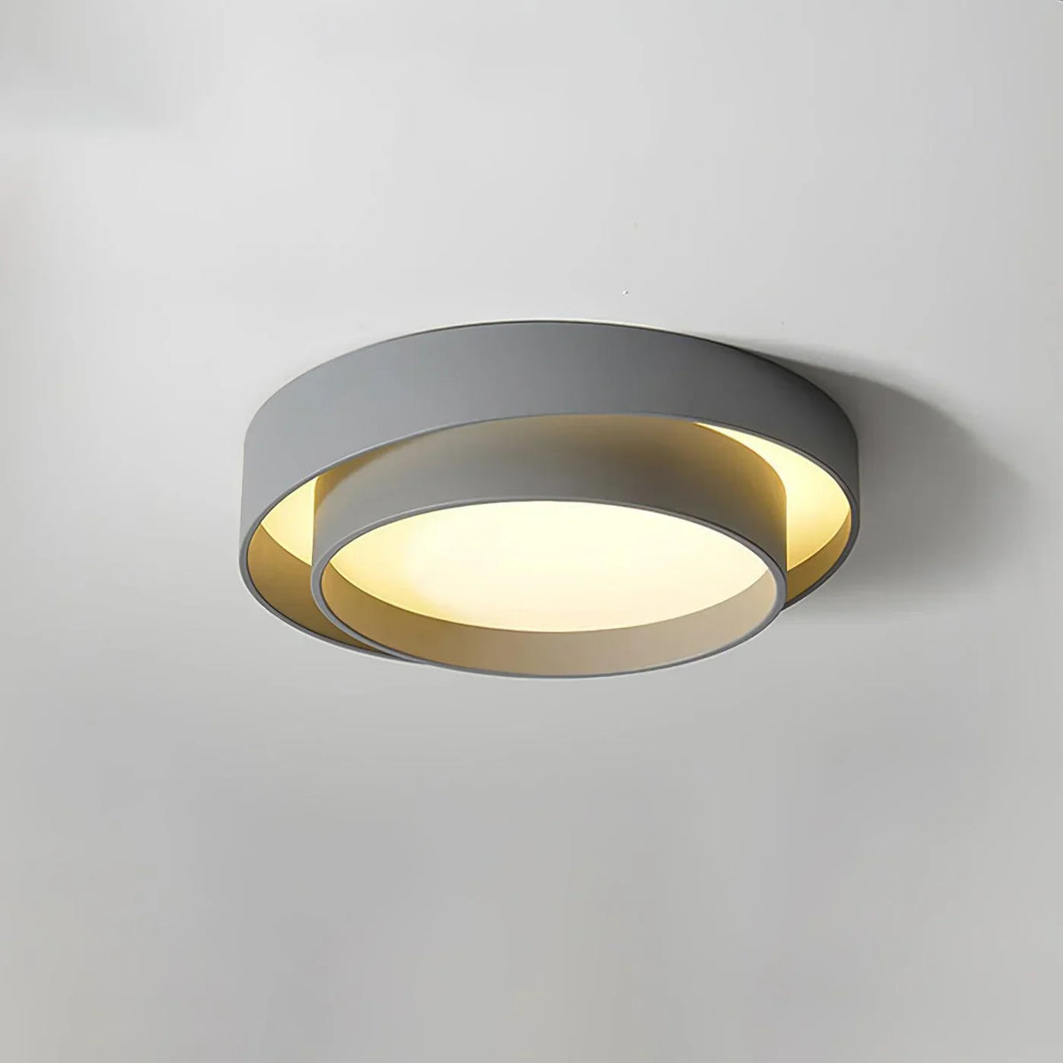 LED Deckenleuchte Metall Ø 40/50/60 cm | Schwarz, Weiss, Grau | Dimmbar per Fernbedienung, Kalt- oder Warmweiss 21