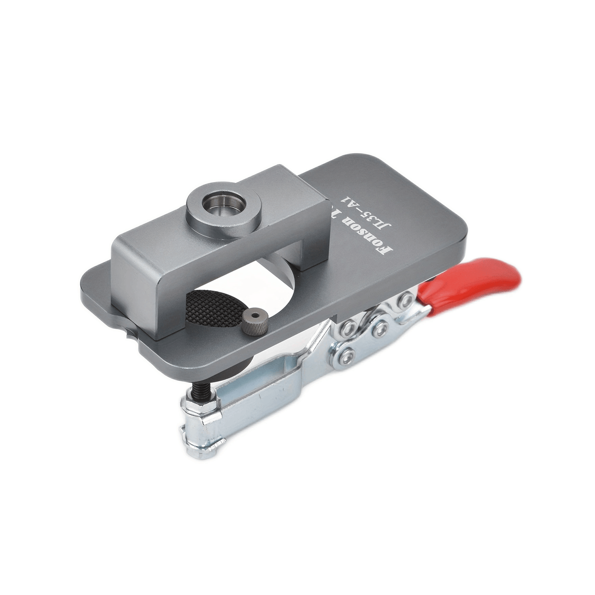 Bohrschablone 35 mm Aluminium | Schnellspann-Mechanismus für Topfscharniere | Inklusive Bohrer und Werkzeugzubehör 6
