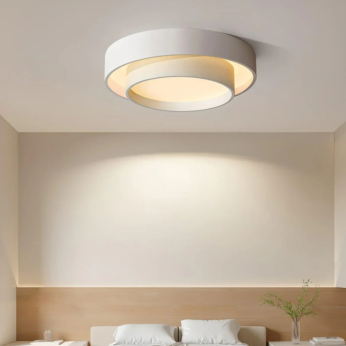 LED Deckenleuchte Metall Ø 40/50/60 cm | Schwarz, Weiss, Grau | Dimmbar per Fernbedienung, Kalt- oder Warmweiss 26