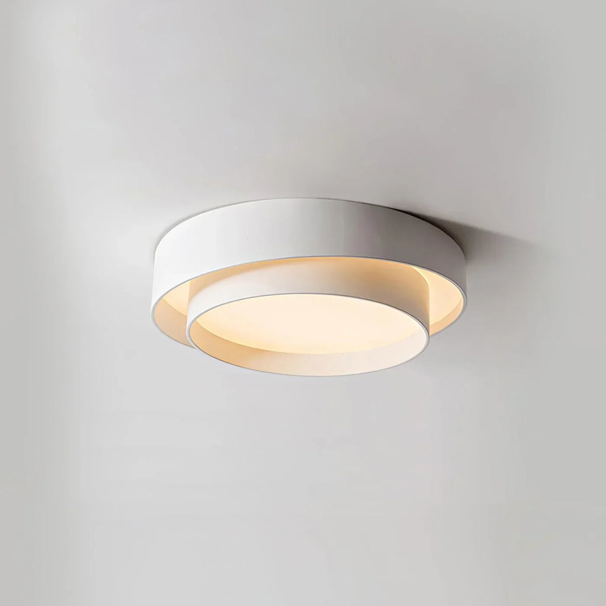 LED Deckenleuchte Metall Ø 40/50/60 cm | Schwarz, Weiss, Grau | Dimmbar per Fernbedienung, Kalt- oder Warmweiss 18