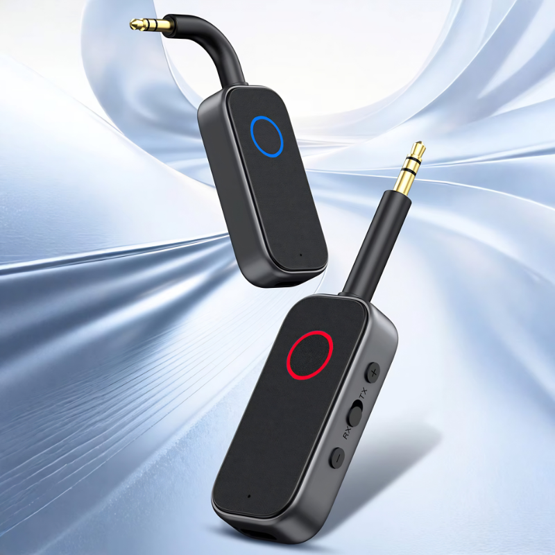 Bluetooth Transmitter und Empfänger 2-in-1 | Kabelloser Audio-Adapter für TV & Kopfhörer | Kompakt mit 200 mAh Akku 1