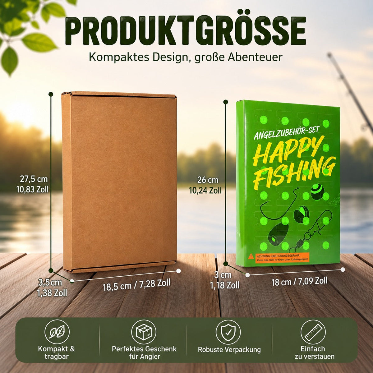 Adventskalender für Angler 2026 Herren | 24 Türchen mit Angelködern & Zubehör | Weihnachtsgeschenk für Angelfans 7