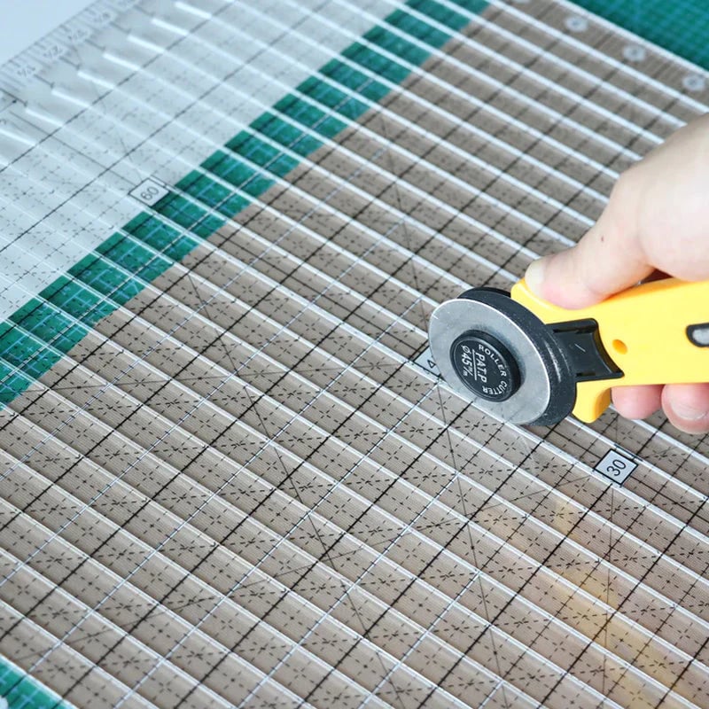 Sada 5 v 1 pravítek na patchwork | Rovné řezy a úhly | Protiskluzové | QuiltLine