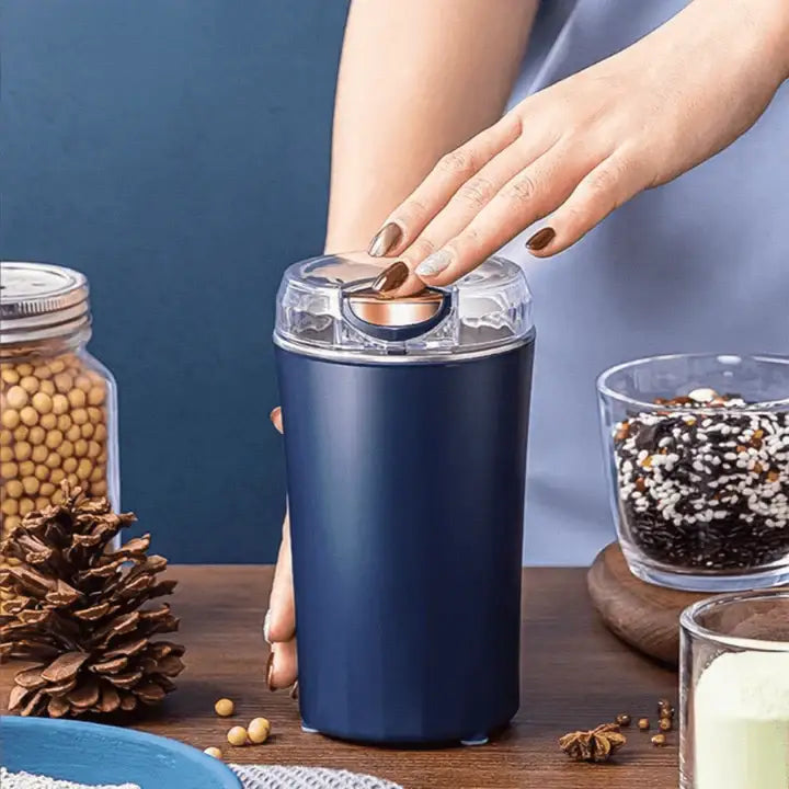 Elektrische Gewürz- und Kaffeemühle | 30.000 U/min Motor, Edelstahlklingen | Bis 80 g Fassungsvermögen für 12 Tassen Kaffee 1