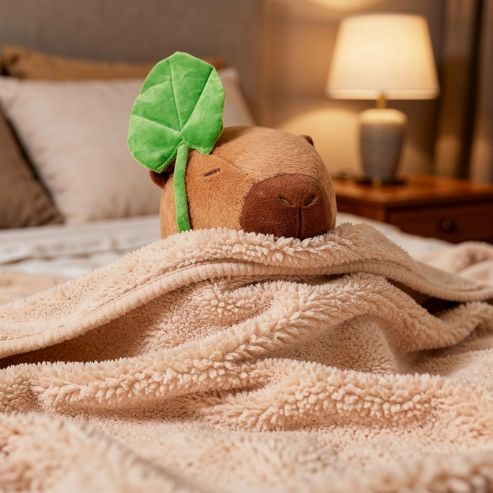 Capybara Kuscheltier Plüsch | Weiches Plüschmaterial für gemütliche Kuschelmomente | Ideal als Geschenk und Deko für Zuhause 5