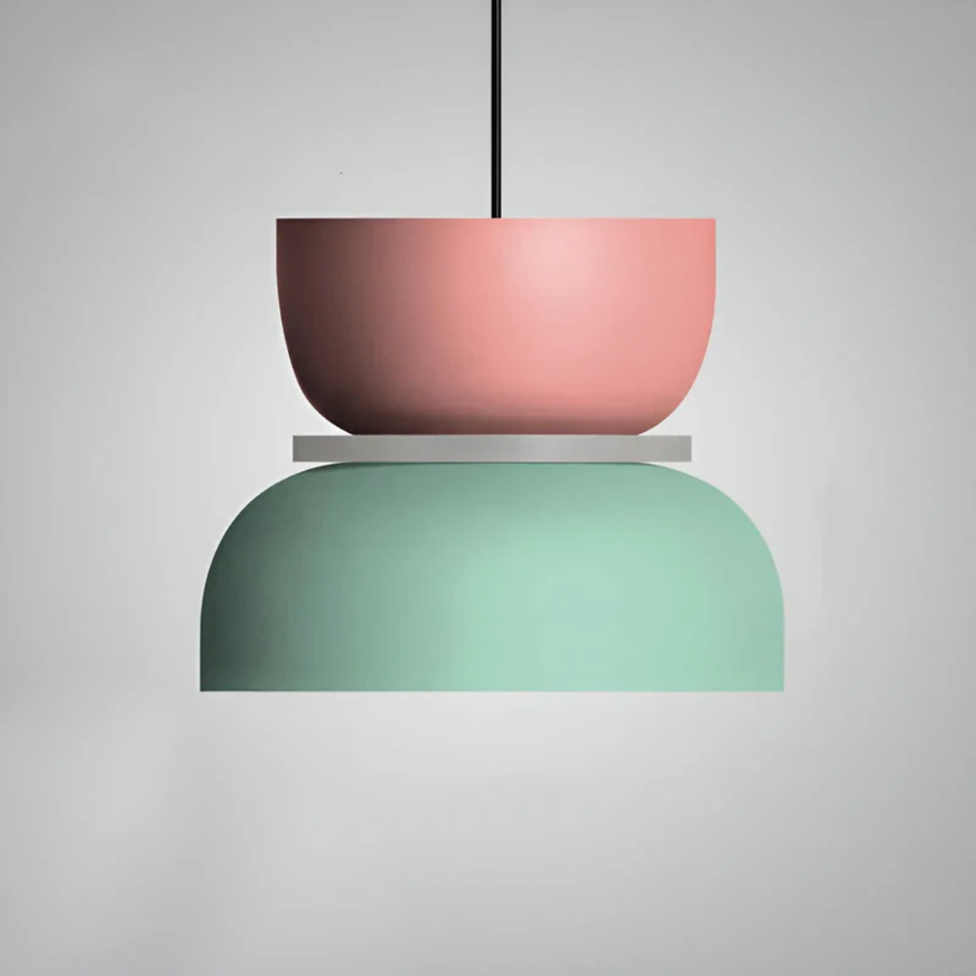 Lámpara colgante LED | Estilo macaron | Luz cálida | Macaroon