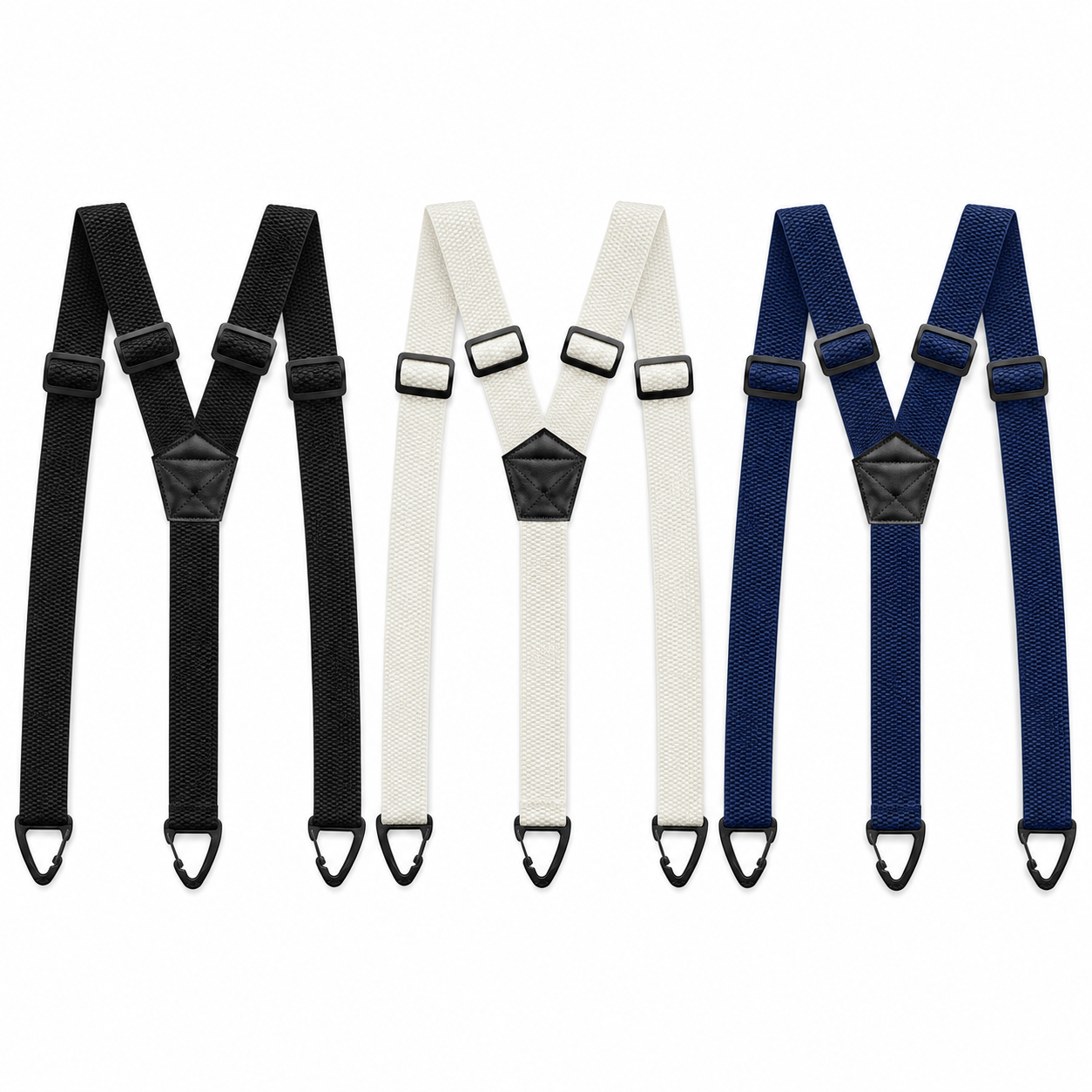 Herre seler med X-formet rygg og krokklips | 3,8 cm brede elastiske bånd | StrapWorks