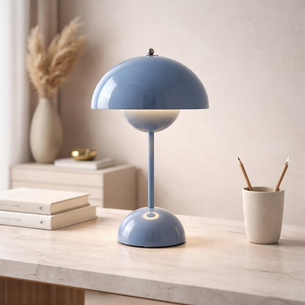 Kabellose Tischlampe LED | Dimmbar mit Akku, USB-Ladekabel | Warmes Licht für Schlafzimmer, Wohnzimmer, Schreibtisch 5