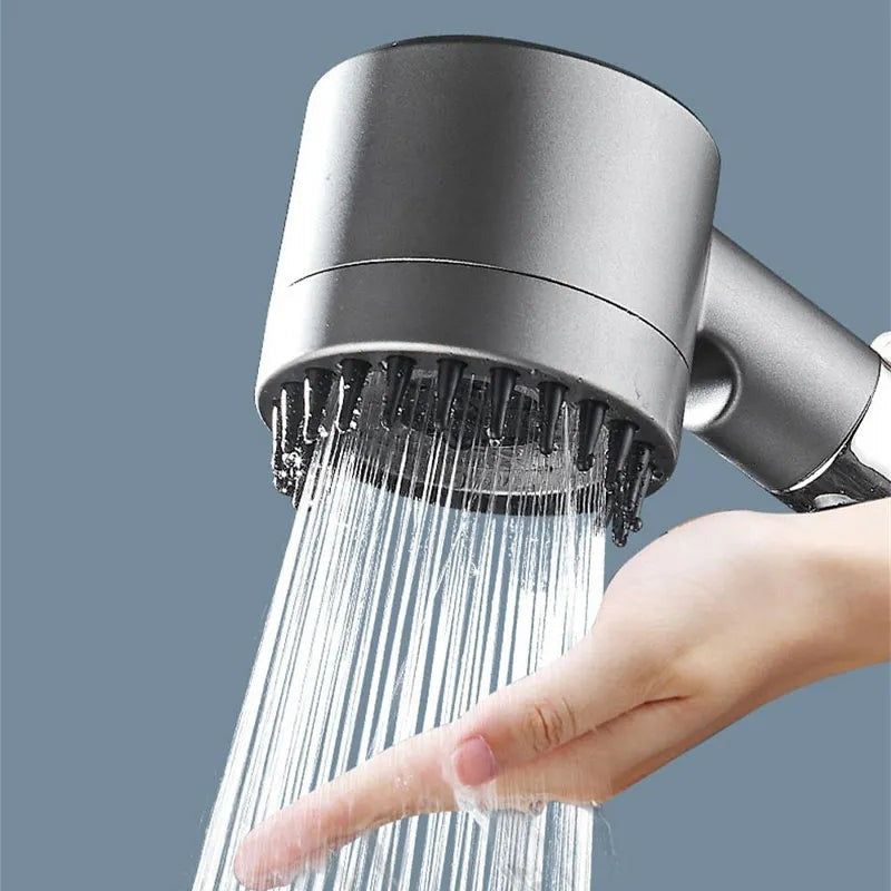 Duschkopf mit Filter | 3 Strahlarten, Stopp-Taste & Massage | Wassersparend | PureShower