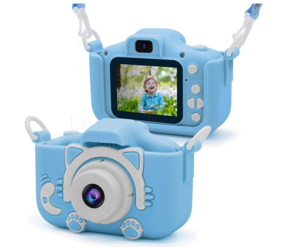 Aparat fotograficzny dla dzieci | Wideo i zdjęcia w jakości HD | Odporna na wstrząsy konstrukcja ze smyczą | SnapKid