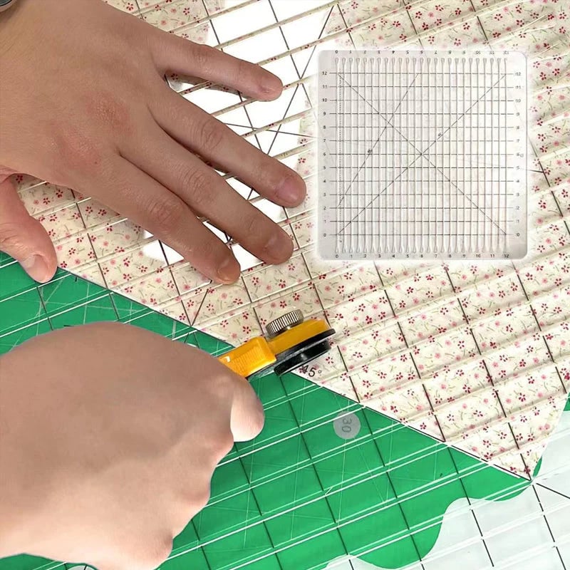 Sada 5 v 1 pravítek na patchwork | Rovné řezy a úhly | Protiskluzové | QuiltLine