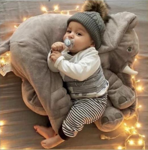 Snuggle Baby polštář | Tvar slona | Pohodlná opora | LittleLuma