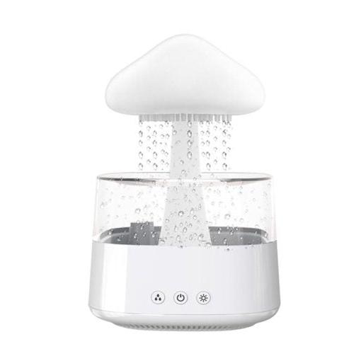 Regenwolken-Luftbefeuchter mit Nachtlicht | Aromatherapie-Diffusor mit Tropfeneffekt | Befeuchtet und reinigt leise die Luft 3