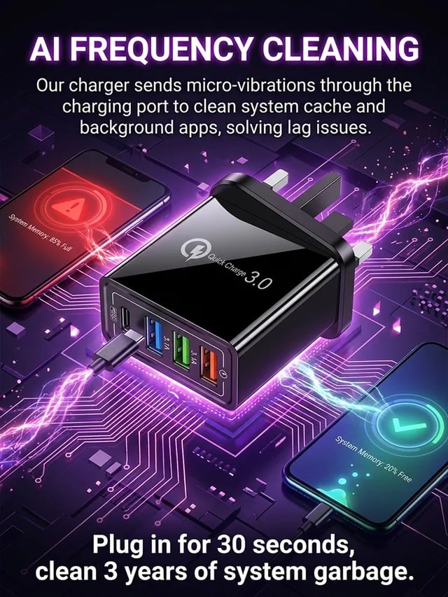 Rejselader med fire porte | 3,1 A pr. USB-port | Kompakt multioplader | PowerPort