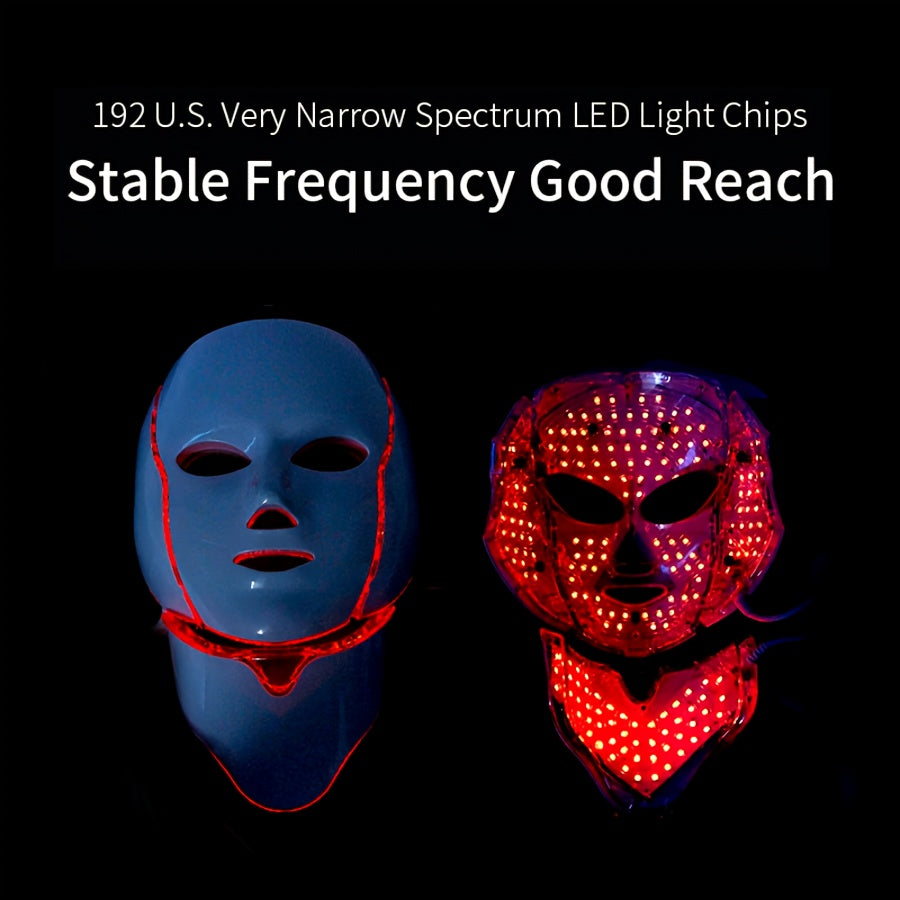 LED Gesichtsmaske für Frauen 7 Farben | USB-wiederaufladbar 1200 mAh | Reduziert Schwellungen & dunkle Augenringe 2