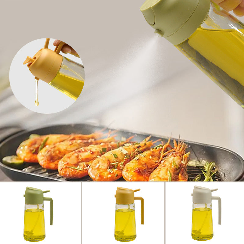 2-in-1-Öl-Sprühflasche aus Glas | Sprühen & Gießen, 450 ml Fassungsvermögen | BPA-frei, präzise Öldosierung für jeden Tag 9