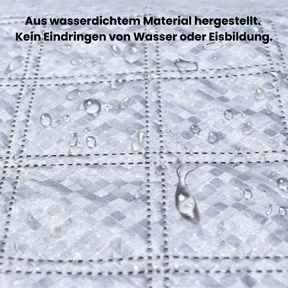 Frontscheibenabdeckung Winter aus Polyester | Magnetische Befestigung für sicheren Halt | Wetterfest & Ganzjahresschutz 3