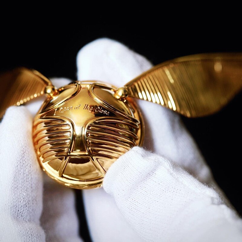 Goldene Flügel-Orb-Ringbox | Beweglichen Flügeln | Schmuckschatulle | GoldOrb