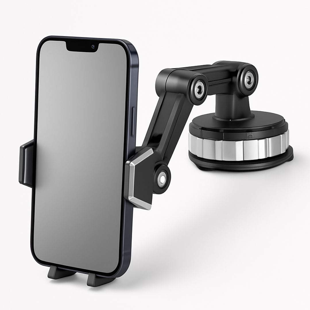 Autós telefontartó | tapadókoronggal | 360°-ban forgatható és állítható karral | AutoVista