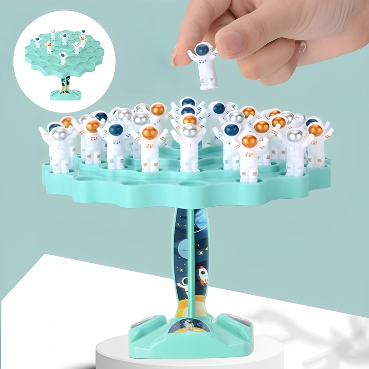 Balance-Stapelspiel Astronautenfiguren Kunststoff | 2er-Set, Standardgröße | Fördert Konzentration & Feinmotorik 9
