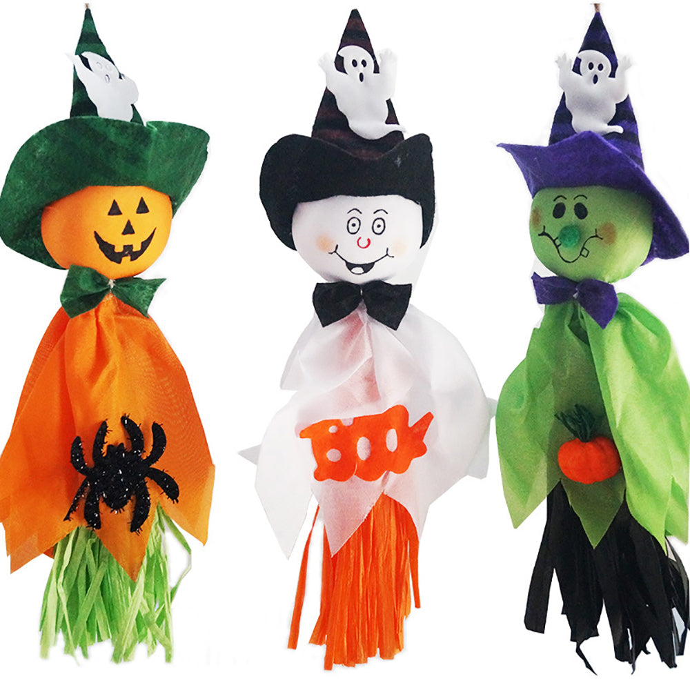 Halloween Geisterpuppe Anhänger | Deko für Haunted House, Kindergarten & Wohnzimmer | Leicht, hängbar an Wand, Decke oder Tür