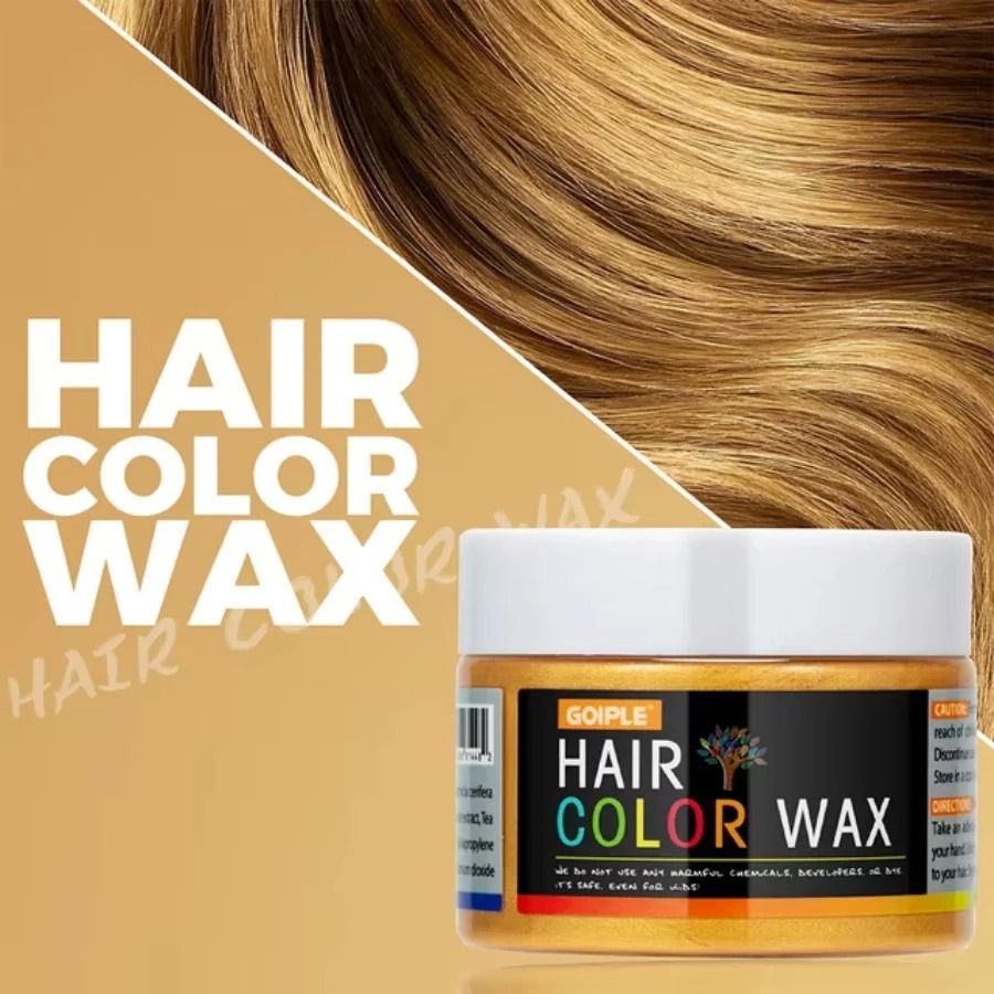 Farbwachs Temporär für Haare, Augenbrauen & Bart | Sofort auswaschbar mit Wasser | Ideal für Halloween, Kostüme und Partys