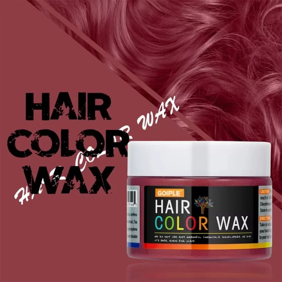 Farbwachs Temporär für Haare, Augenbrauen & Bart | Sofort auswaschbar mit Wasser | Ideal für Halloween, Kostüme und Partys