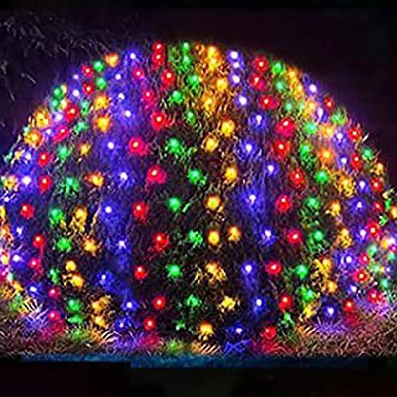 LED Lichternetz Vorhang für Fenster und Wände | 8 Leuchtmodi, IP42 wetterfest | Ideal für Halloween, Hochzeit und Party 11