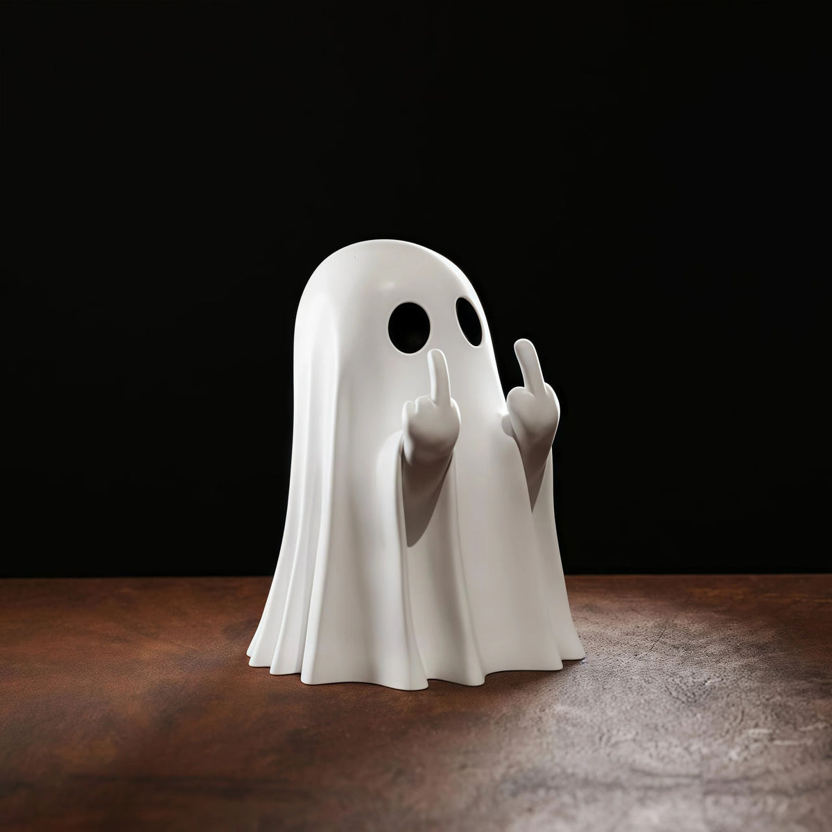 Geister Figur aus Polyresin | Kompaktes Design für Tisch, Regal und Schreibtisch | Deko für Halloween und das ganze Jahr