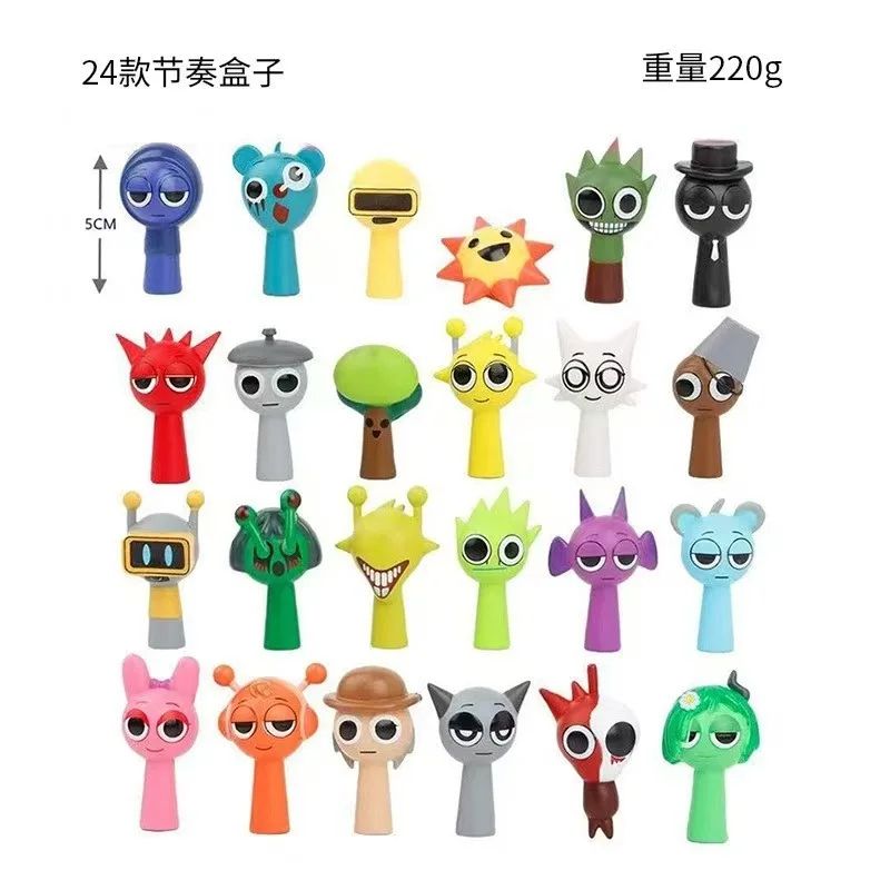 Sammelfiguren-Set PVC | 24 Mini-Cartoon-Figuren für Fans und Sammler | Ideal als Deko, Kuchen-Deko, Party und Geschenk 7