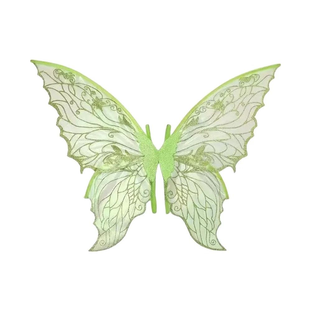 Feenflügel aus Organza | Glitzernd für Fasching, Halloween und Cosplay | Leicht, transparent und schmetterlingsförmig 6