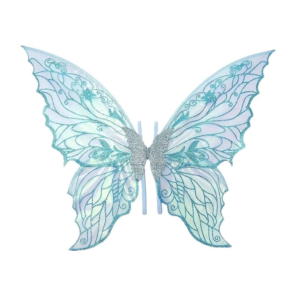 Feenflügel aus Organza | Glitzernd für Fasching, Halloween und Cosplay | Leicht, transparent und schmetterlingsförmig 3