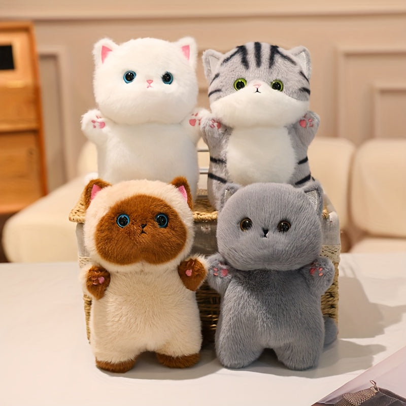 Peluche a forma di gatto | Morbido peluche | Compagno di coccole per bambini | CuddleCat