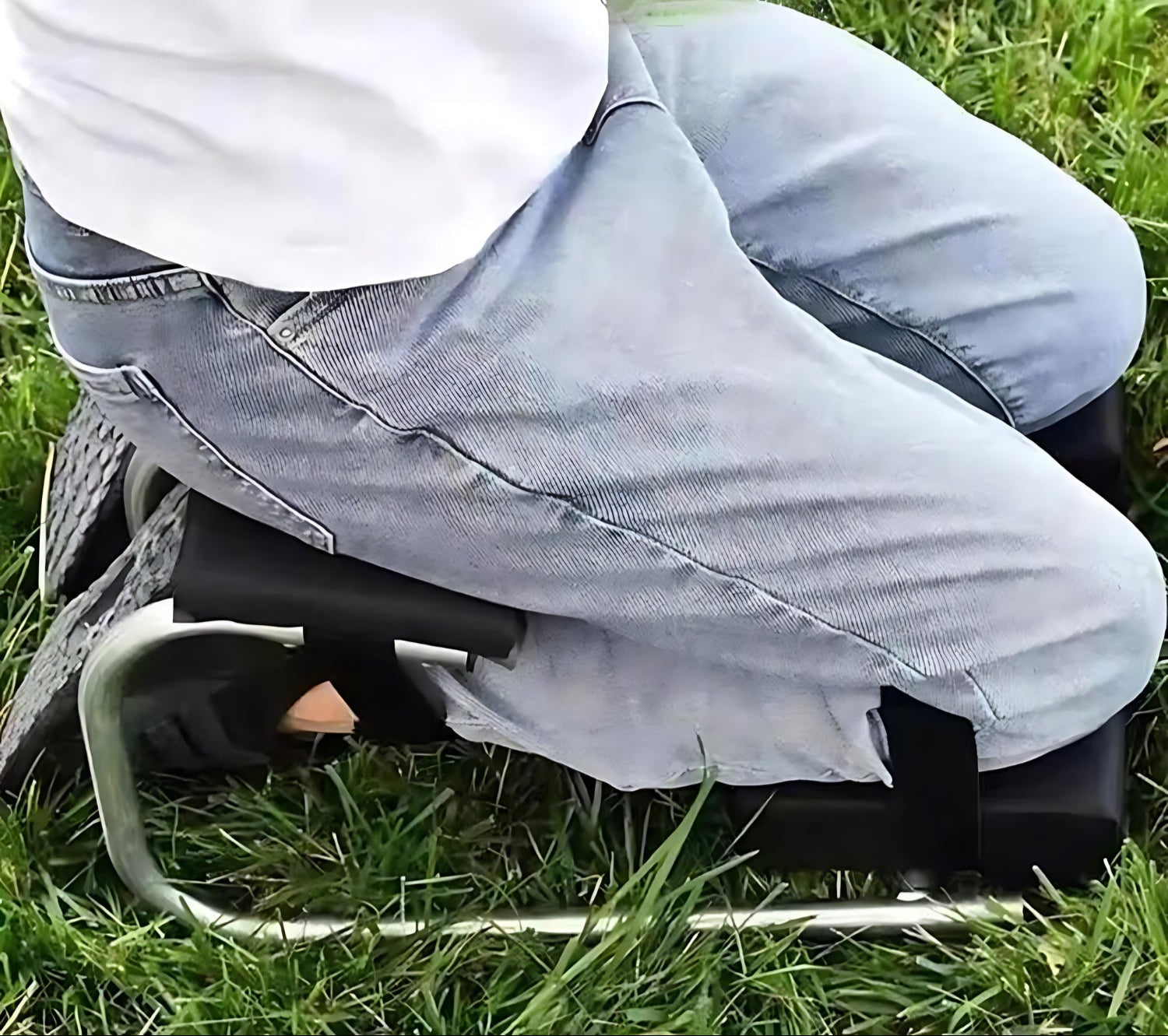 Tragbares Garten-Kniekissen und Hocker | Strap-on Bügel ergonomisch | Leicht | Flexknie