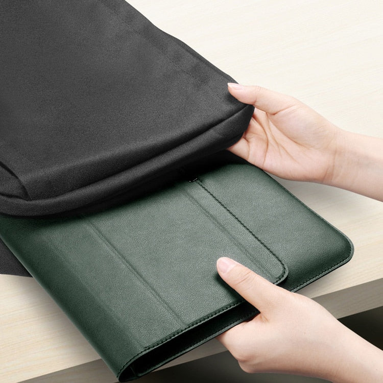 Laptoptasche mit Laptopständer | Richtet Ergonomisch Auf | mit Zubehörtasche & Kabelbindern | FoldStand