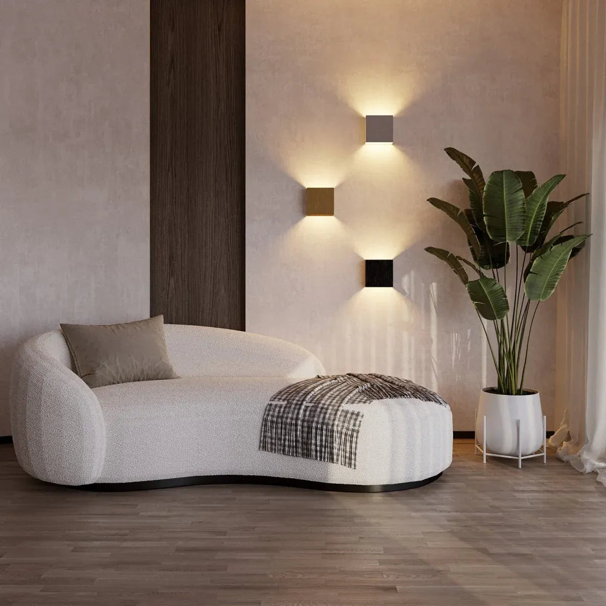 LED nástěnné svítidlo | krychlový design | světlo nahoru a dolů pro efekt na stěně | CubeGlow