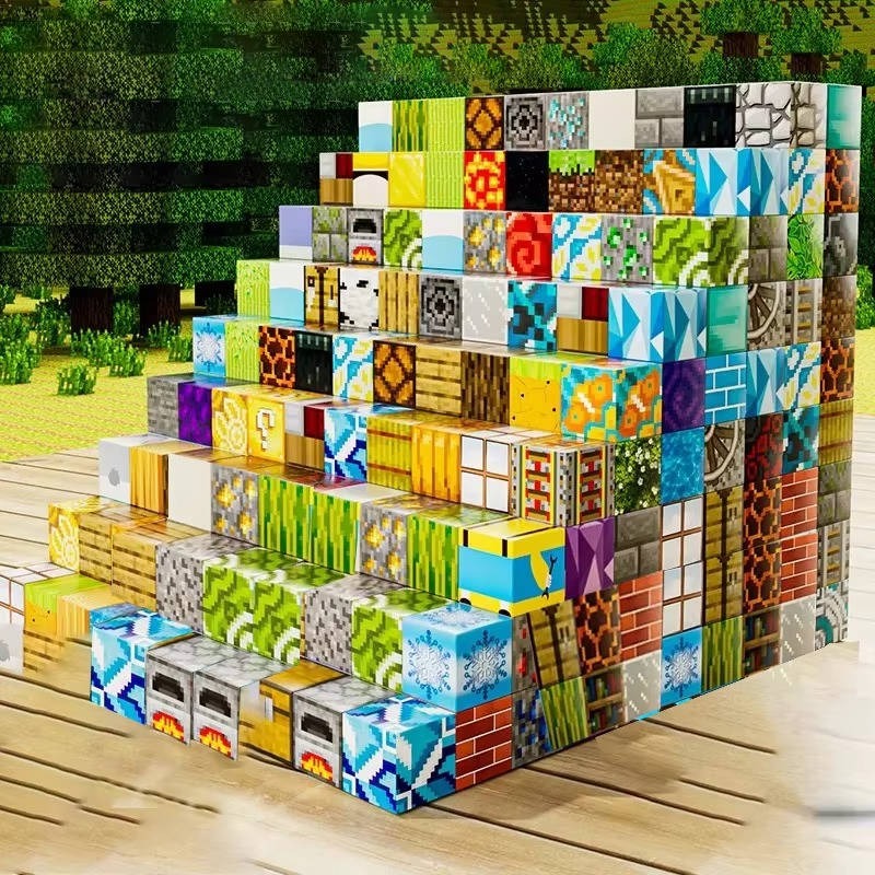 Conjunto de blocos magnéticos para crianças | 8 lados magnéticos por bloco | Com caixa de armazenamento | ClickCraft