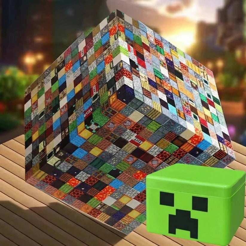Conjunto de blocos magnéticos para crianças | 8 lados magnéticos por bloco | Com caixa de armazenamento | ClickCraft