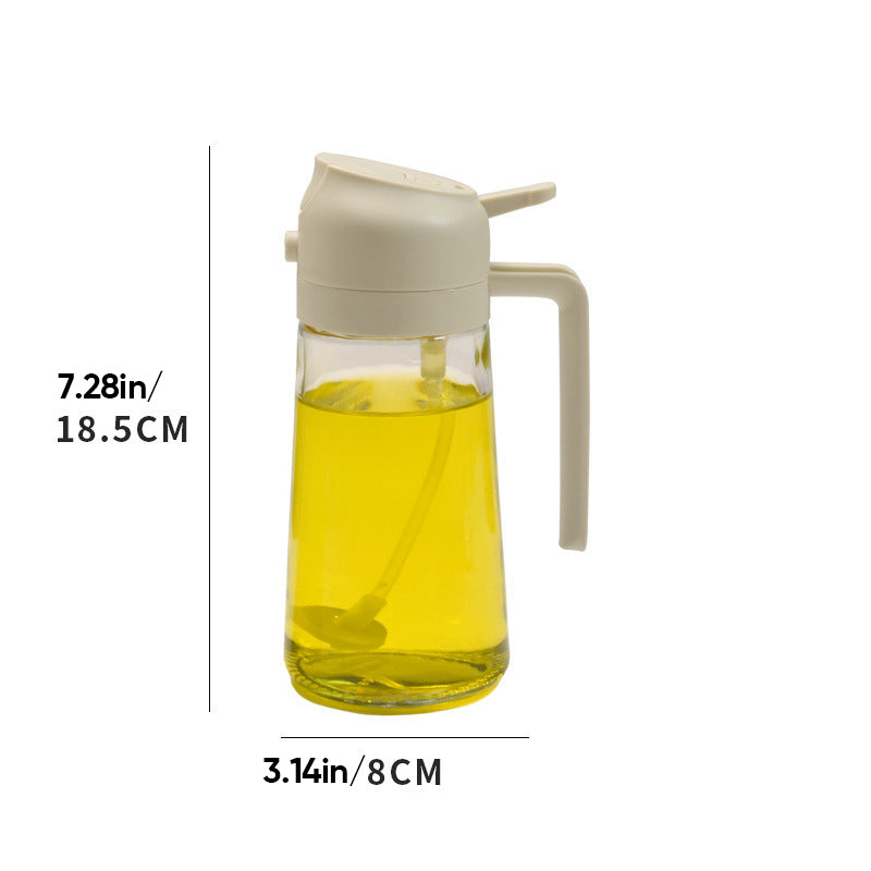 2-in-1-Öl-Sprühflasche aus Glas | Sprühen & Gießen, 450 ml Fassungsvermögen | BPA-frei, präzise Öldosierung für jeden Tag 12