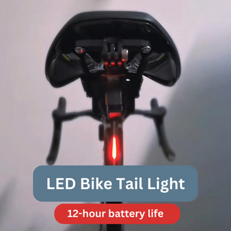 LED Fahrrad-Rücklicht USB-Aufladbar | 40 Lumen Leuchtkraft, 5 Farben | 2er Set mit Ladekabel und Befestigungsriemen 9