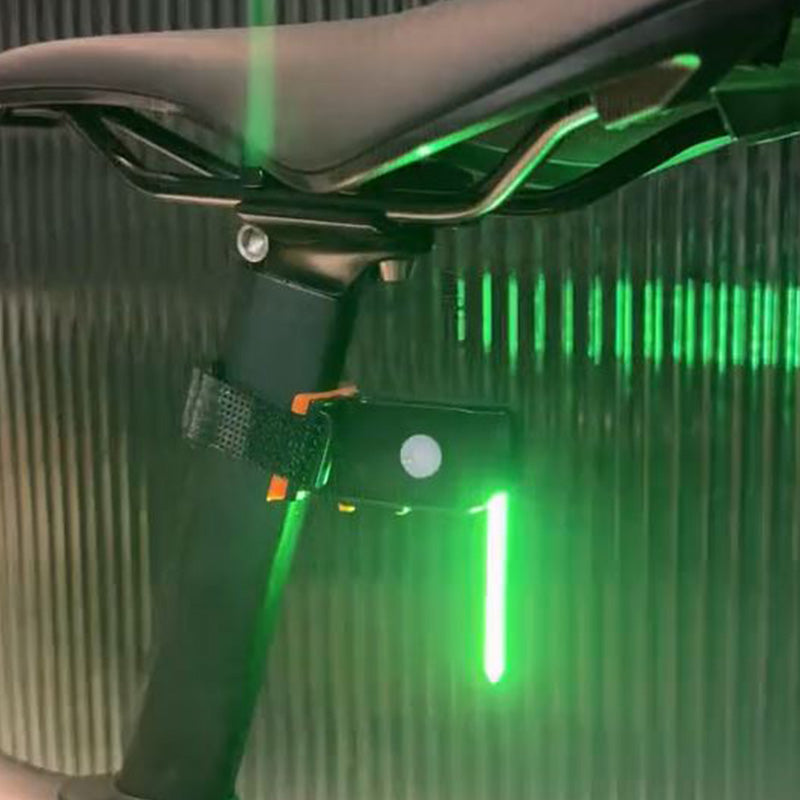 LED Fahrrad-Rücklicht USB-Aufladbar | 40 Lumen Leuchtkraft, 5 Farben | 2er Set mit Ladekabel und Befestigungsriemen 5