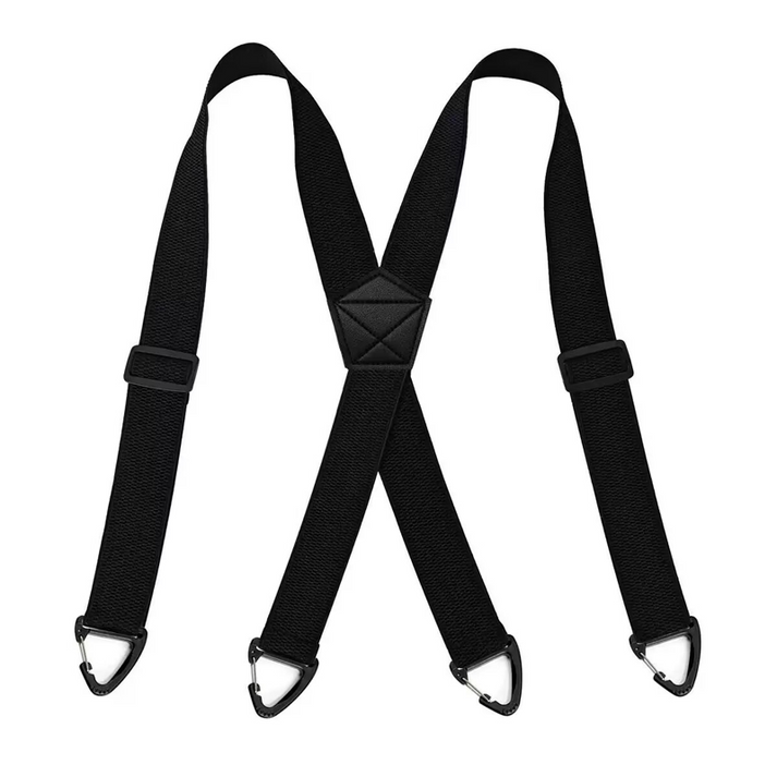 Herre seler med X-formet rygg og krokklips | 3,8 cm brede elastiske bånd | StrapWorks