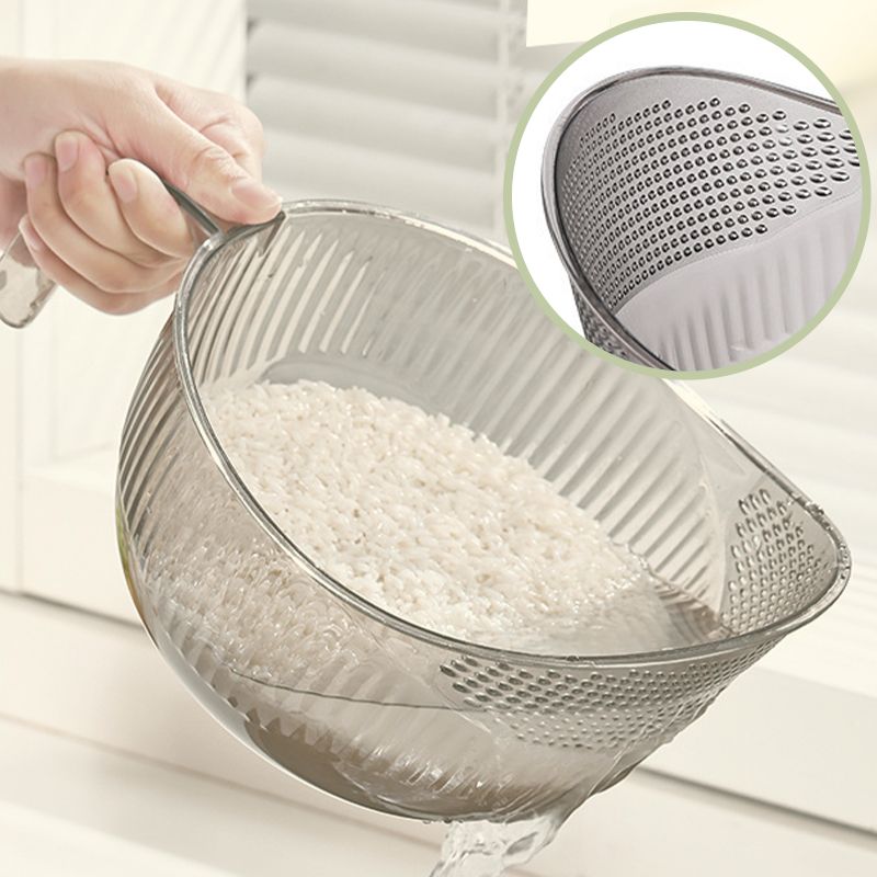 Miska na proplachování rýže | Myje a slévá přes jemné sítko | Z PET pro rýži | RinseBowl